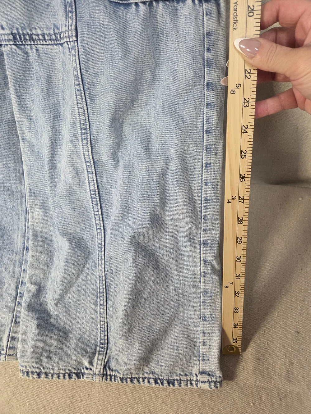 Light Blue Kids' Denim Cargo Jeans